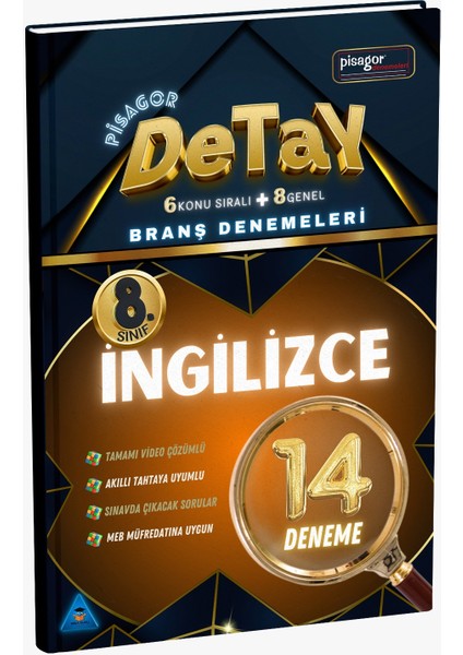 8. Sınıf Pisagor Detay 14'lü İngilizce Branş Denemeleri