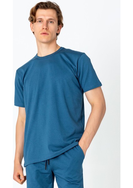 Erkek Regular Fit Rahat Sade Klasik T-Shirt indirimleri