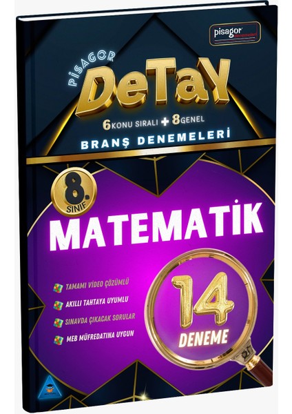 8. Sınıf Pisagor Detay 14'lü Matematik Branş Denemeleri