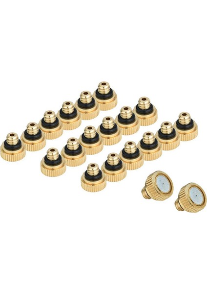 Soğutma Sistemi Için 60 Adet Pirinç Misting Nozulları 0.012 Inç (0.3 Mm) Su Püskürtme Nozulu Sprinkler Misting Soğutma (Yurt Dışından)