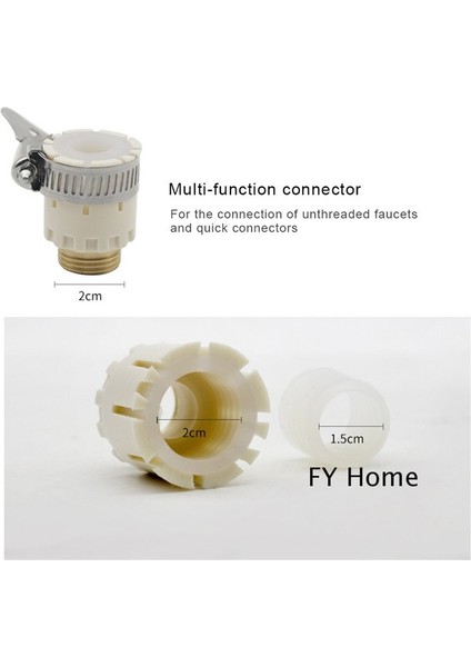 Fy Evrensel Musluk Adaptörü Musluk Konnektörü Hortum Boru Bakır Konu Bağlantı 1/2 Inç Ila 3/4 Inç 14-20MM (Yurt Dışından) modelleri