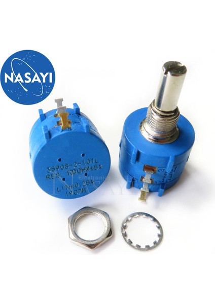 Hassas Çok Turlu Potansiyometre 3590S-2-101L 100R Ohm (Yurt Dışından)
