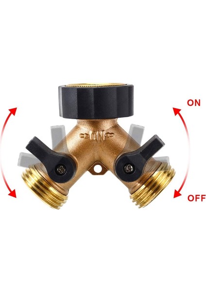 Prinç Gövde Arka Bahçe 2 Yollu Y Vana Bahçe Hortum Bağlantısı Splitter Adaptörü, Konforlu Kavrama (2 Yollu) (Yurt Dışından) modelleri