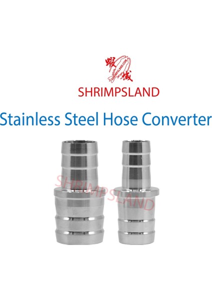 [shrımpsland] Akvaryum Paslanmaz Çelik Hortum Dönüştürücü Konektörü 12MM 16MM 22MM (Yurt Dışından)
