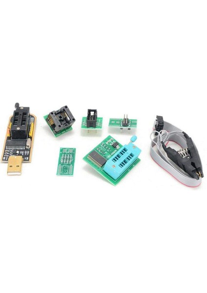 CH341A Bıos USB Programcı Sop8 Dıp8 1.8V Dönüşüm Soketi 8-Pin Test Klipsi Seti IPhone Veya Anakart Için (Yurt Dışından)