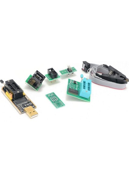 CH341A Bıos USB Programcı Sop8 Dıp8 1.8V Dönüşüm Soketi 8-Pin Test Klipsi Seti IPhone Veya Anakart Için (Yurt Dışından)