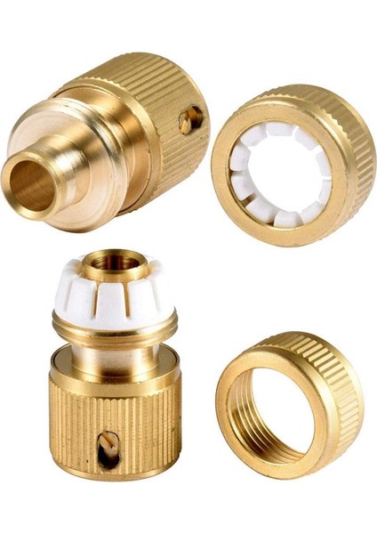 Beerıs 4 Adet Pirinç Boru Bağlantıları Hortum Ucu Hızlı Bağlantı Bağlantısı 1/2 Inç Hortum Boru Hızlı Bağlantı Bahçecilik Için Ev Sulama, Araba Yıkama (Yurt Dışından)