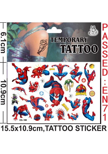 1 Adet Marvel Anime Figürü Örümcek Adam Yaratıcı Moda Dövme Çıkartma Aksiyon Figürü Disney Marvel Legends Çocuklar Çıkartmalar Oyuncak Hediyeler (Yurt Dışından) indirimleri