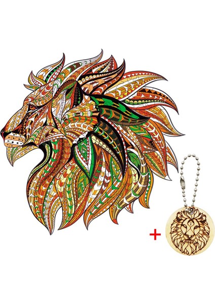 Yeni 2021 Aslan Bulmaca 3D Ahşap Bulmaca Çocuk Ahşap Dıy El Sanatları Hayvan Modelleme Dekompresyon Oyuncaklar Klasik Oyuncaklar Ahşap Yapbozlar (Yurt Dışından)