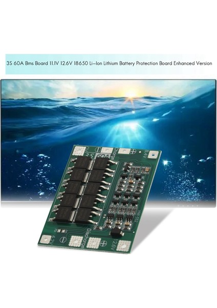 5x 3s 60A Bms Kartı 11.1V 12.6V 18650 Li-Ion Lityum Koruma Levhası Geliştirilmiş Versiyon (Yurt Dışından) modelleri