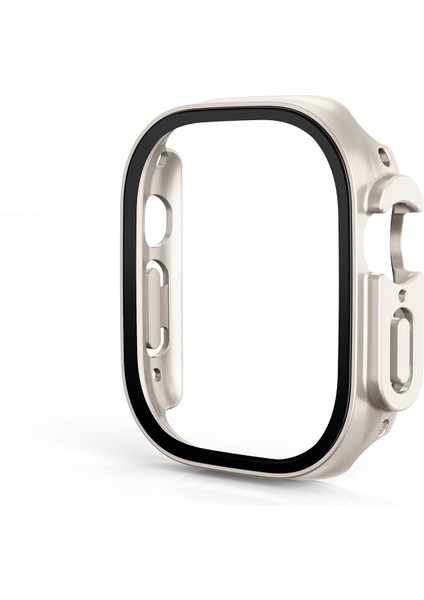 In 1 Kılıf Apple Watch Ultra 49MM Aksesuarları Buğu Önleyici Temperli Cam + Sert Pc Tampon Kapak Apple Watch Ekran Koruyucu (Yurt Dışından) indirimleri