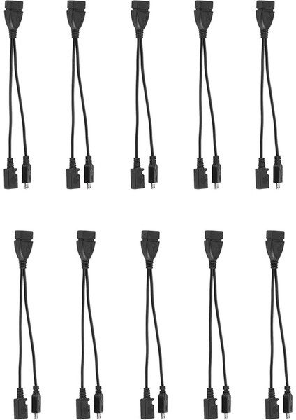 10 Adet 2 In 1 Otg Mikro-Usb Host Y Splitter USB Adaptörü Mini 5 Pin Erkek Dişi Kablo Akış Çubukları Vb (Yurt Dışından)