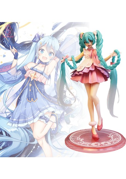 18 cm Hatsune Miku Şekil Tabanı ile Pvc Katı Model Sevimli Kız Minyatür Heykelcik Masaüstü Süsleme Koleksiyon Japon Sanal Şarkıcı Miku Şekil Modeli Doğum Günü Hediyesi (Yurt Dışından) fiyatları