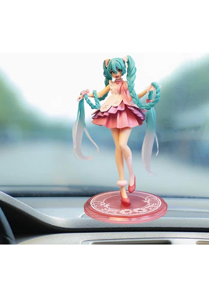 18 cm Hatsune Miku Şekil Tabanı ile Pvc Katı Model Sevimli Kız Minyatür Heykelcik Masaüstü Süsleme Koleksiyon Japon Sanal Şarkıcı Miku Şekil Modeli Doğum Günü Hediyesi (Yurt Dışından) indirimleri