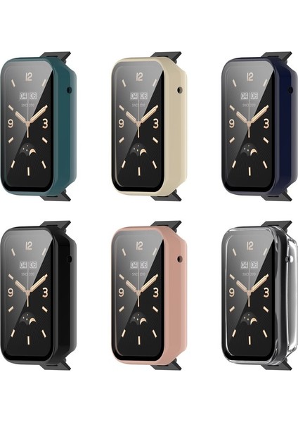 Pc Kasa + Cam Tam Kılıf Kapak Mi Band 7 Pro Kayış Aksesuarları Mi 7 Pro Için Akıllı Yedek Bileklik Bilezik Kordonlu Saat (Yurt Dışından) modelleri