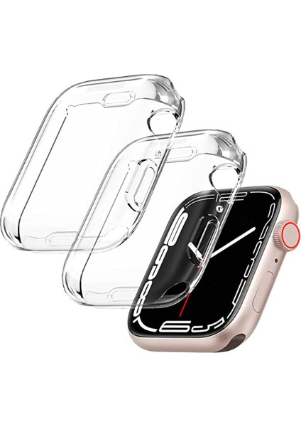 Kapak Apple Watch 3 2 1 38MM 42MM 360 Tam Yumuşak Şeffaf Tpu Ekran Koruyucu Kılıf Iwatch 4/5/6/se/7/8 45MM 41MM 44MM 40MM (Yurt Dışından)