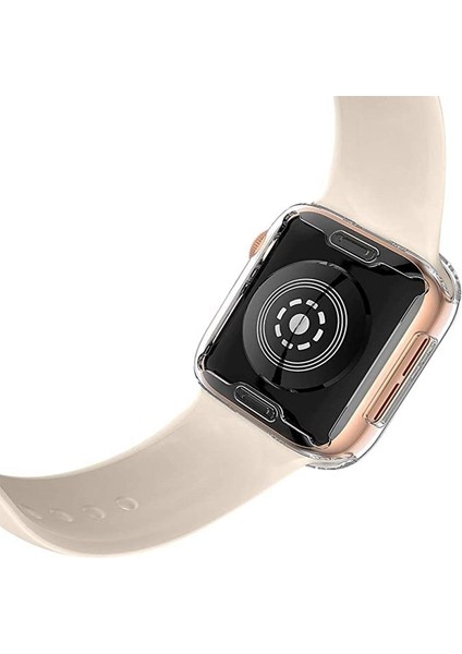 Kapak Apple Watch 3 2 1 38MM 42MM 360 Tam Yumuşak Şeffaf Tpu Ekran Koruyucu Kılıf Iwatch 4/5/6/se/7/8 45MM 41MM 44MM 40MM (Yurt Dışından) fiyatları