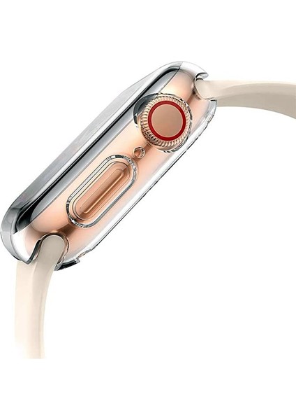 Kapak Apple Watch 3 2 1 38MM 42MM 360 Tam Yumuşak Şeffaf Tpu Ekran Koruyucu Kılıf Iwatch 4/5/6/se/7/8 45MM 41MM 44MM 40MM (Yurt Dışından) modelleri