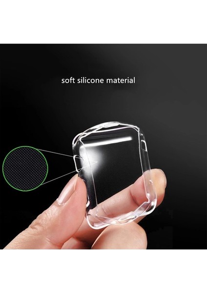 Kapak Apple Watch 3 2 1 38MM 42MM 360 Tam Yumuşak Şeffaf Tpu Ekran Koruyucu Kılıf Iwatch 4/5/6/se/7/8 45MM 41MM 44MM 40MM (Yurt Dışından) indirimleri