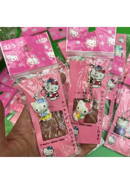 Anime Figürü Karikatür Hellow Kittys Cinnamoroll Kuromi Mellody Aksiyon Figürü Figürleri Anahtarlık Anahtarlık Kolye Çocuk Oyuncakları (Yurt Dışından)