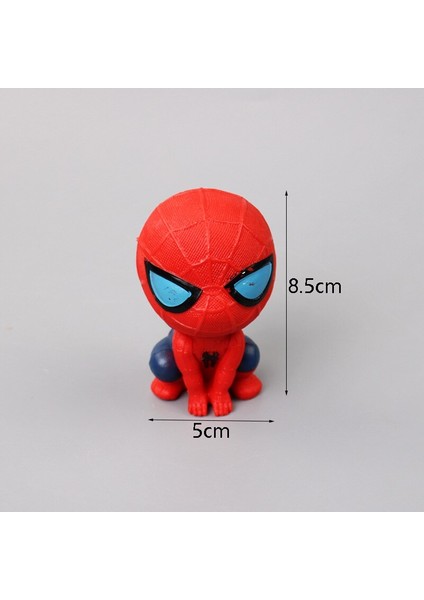 Marvel Aksiyon Figürü Kawaii S Versiyonu Örümcek Adam Anime Figürü Pvc Modeli Çizgi Film Bebeği Kek Dekor Süsler Çocuk Oyuncakları Hediye (Yurt Dışından) fırsatları