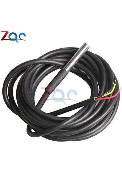 DS18B20 1m/2m/2.5m/3m Paslanmaz Çelik Paket Su Geçirmez DS18B20 Sıcaklık Probu Sıcaklık Sensörü 18B20 Arduino Diy Kiti Için (Yurt Dışından)