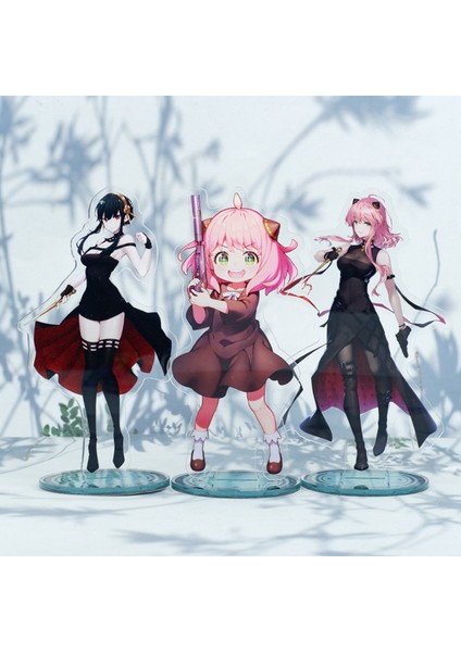 Childrenworld x Aile Süsleme Renkli Baskı Anime Figürü Standee Akrilik Dekor Standı (Yurt Dışından)