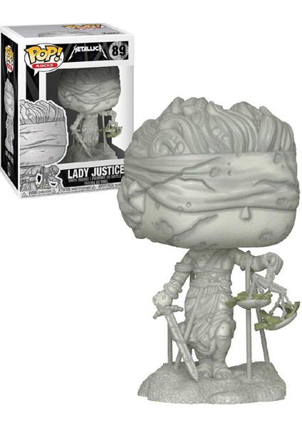 Yeşil Kedi Funko Pop 89 Rocks Metallica Bayan Adalet Vinil Şekil Oyuncaklar (Yurt Dışından)
