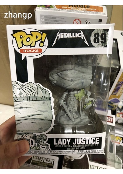 Yeşil Kedi Funko Pop 89 Rocks Metallica Bayan Adalet Vinil Şekil Oyuncaklar (Yurt Dışından) modelleri