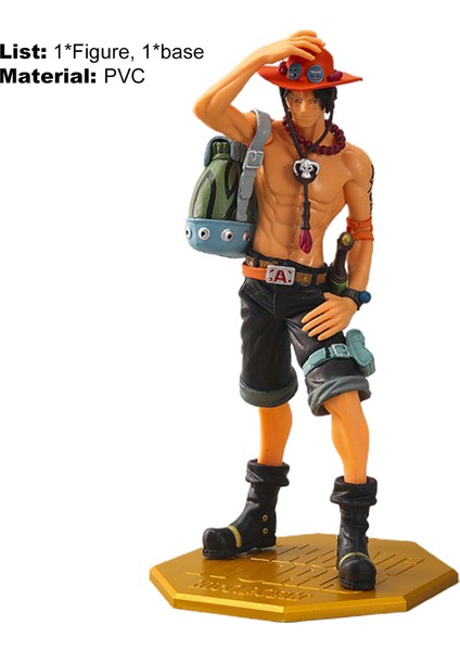 Childrenworld Anime Modeli Solmayan Sabit Taban Tek Parça D. Ace Anime Modeli (Yurt Dışından) modelleri