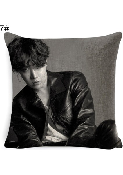 Kpop Bts Üyesi Fotoğraf Yastık Kılıfı Minder Örtüsü Ev Ofis Çekyat Dekor (Yurt Dışından)