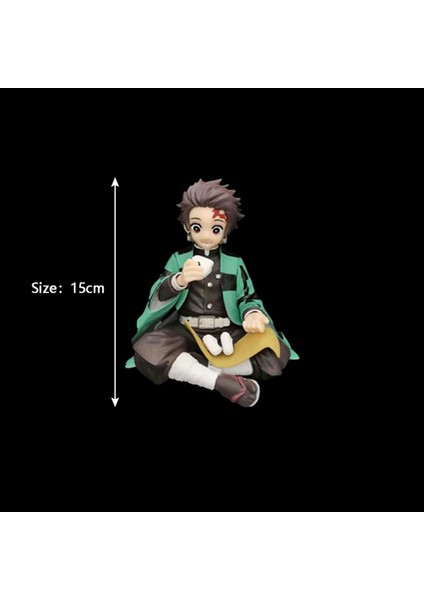 Premium Şekil Anime Tanjirou Agatsuma Zenitsu Pirinç Topları Yemek Pvc Action Figure (Yurt Dışından)