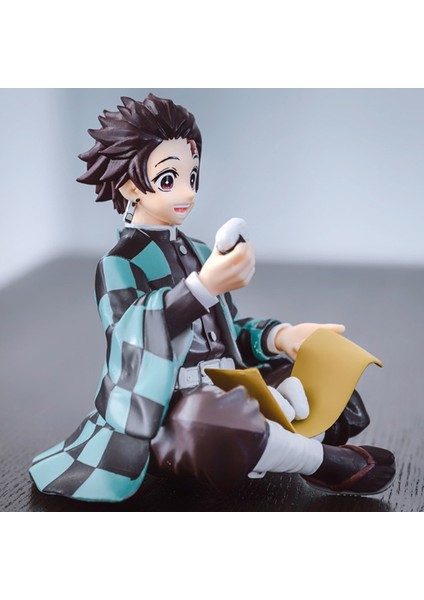 Premium Şekil Anime Tanjirou Agatsuma Zenitsu Pirinç Topları Yemek Pvc Action Figure (Yurt Dışından) modelleri