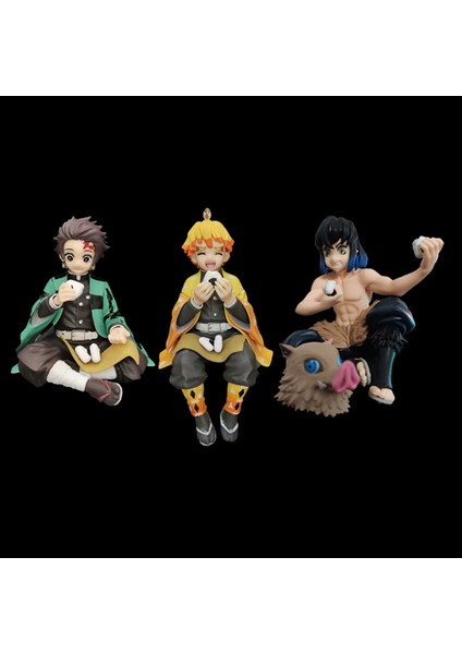 Premium Şekil Anime Tanjirou Agatsuma Zenitsu Pirinç Topları Yemek Pvc Action Figure (Yurt Dışından) fırsatları
