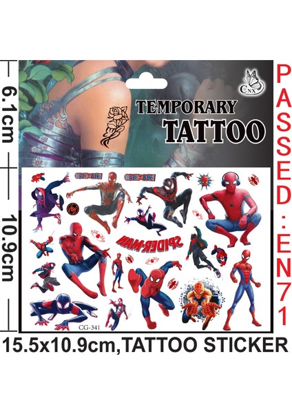 Marvel Avengers Anime Figürü Örümcek Adam Su Transfer Kağıdı Karikatür Dövme Çıkartmalar Dekorasyon Çocuk Oyuncakları Doğum Günü Hediyeleri (Yurt Dışından) modelleri