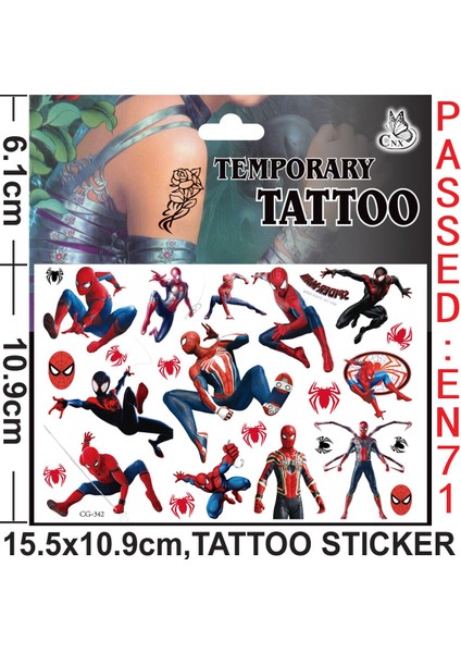 Marvel Avengers Anime Figürü Örümcek Adam Su Transfer Kağıdı Karikatür Dövme Çıkartmalar Dekorasyon Çocuk Oyuncakları Doğum Günü Hediyeleri (Yurt Dışından) fırsatları