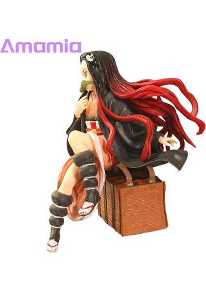 Amamia Şekil Oyuncak Kokusuz Anime Demon Slayer S Versiyonu Tanjirou Nezuko Heykelcik Bebek Oyuncak (Yurt Dışından)