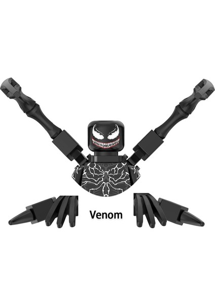 Dısney Süper Kahramanlar Yapı Taşları Shang-Chi Deadpools Venoms Carnage Star-Lord Infinity Dayağı Tuğla Aksiyon Figürleri Çocuk Oyuncak (Yurt Dışından)