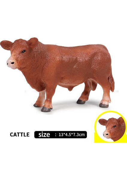 Plastik Sığır Hayvanlar Aksiyon Figürleri Statik Sevimli Model Koleksiyonu Oyuncaklar Çocuklar Için (Yurt Dışından) modelleri