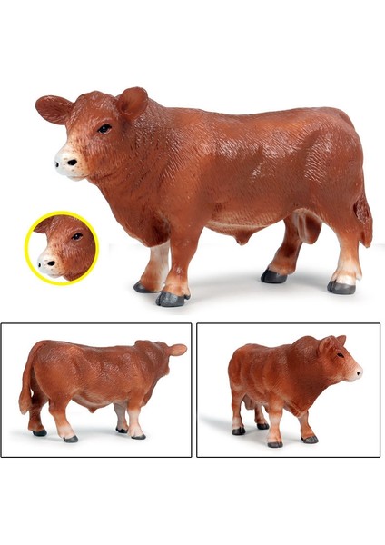Plastik Sığır Hayvanlar Aksiyon Figürleri Statik Sevimli Model Koleksiyonu Oyuncaklar Çocuklar Için (Yurt Dışından) fırsatları