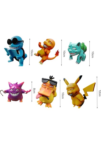Charmander Şekil Komik Çocuk Hediye Pvc Komik Pikachu Charizard Aksiyon Figürü Dekor Için (Yurt Dışından)