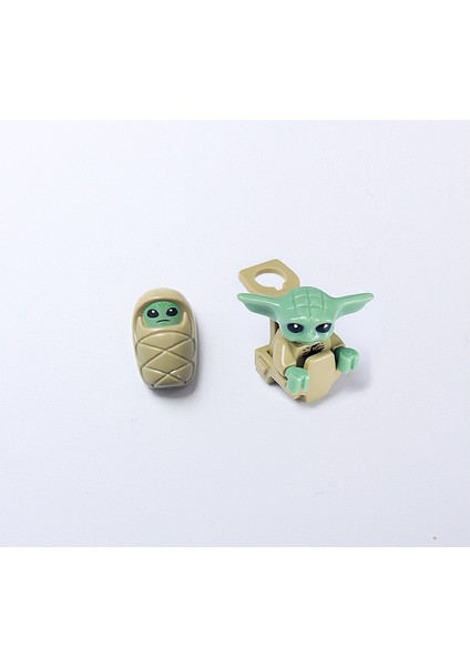 Uyumlu Genç Çocuk Bebek Yoda Grogu Yapı Taşları Mini Aksiyon Figürü Oyuncakları (Yurt Dışından)