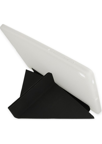 Apple iPad Pro 12.9 2020 A2069 A2232 A2233 A2229 Uyumlu Kılıf Y Smart Cover Standlı Uyku Modlu Kalem Yerli Mars Kapak Siyah