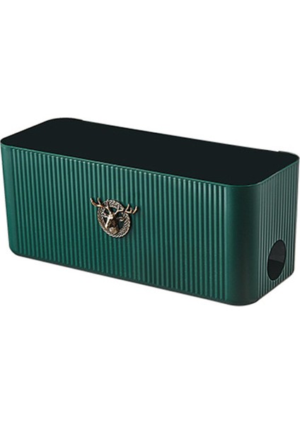 Ev Yatak Odası Için Elk Tel Kablo Saklama Kutusu Braketi (Yeşil) (Yurt Dışından)