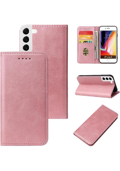 Samsung Galaxy S23 Deri Folio Flip Case Tam Koruma Kartı (Yurt Dışından)