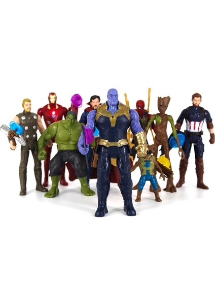 Marvel Avengers Demir Adam Aksiyon Figürü Oyuncakları Thanos Kaptan Amerika Thor Örümcek Adam Siyah Panter Model Oyuncaklar Çocuklar Için (Yurt Dışından)