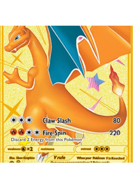 Metal Kart Altın Kaplama Ince Işçilik Nadir Ingilizce Versiyonu Pokemon Toplama Kartı Eğlence Için (Yurt Dışından) modelleri