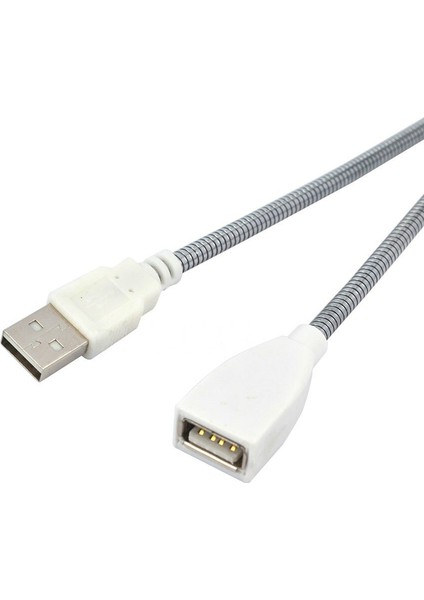 USB Uzatma Kablosu Erkek Kadın Uzatma Kablosu LED Işık Adaptör Kablosu Metal Esnek Tüp Için USB Işık Lamba Ampul Aksesuarı (Yurt Dışından)
