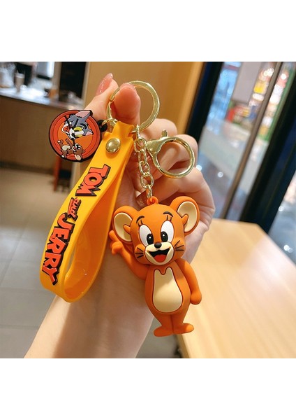 Tom ve Jerry Anime Karikatür Süs Anahtarlık Araba Anahtarı Çanta Kolye Sevimli Kedi ve Fare Aksiyon Bebek Koleksiyon Çocuklar Hediye (Yurt Dışından) modelleri