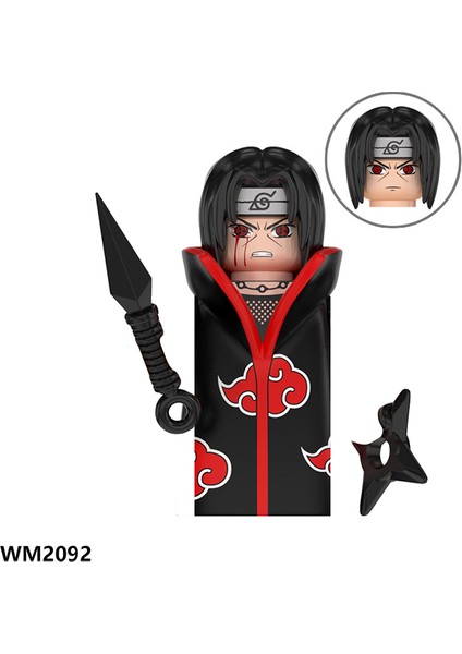 WM6105 WM6106 WM6107 WM6108 WM6109 Naruto Blokları Anime Tuğla Sasuke Kakashi Mini Aksiyon Oyuncak Figürler Oyuncaklar Çocuklar Hediyeler Birleştirin (Yurt Dışından)
